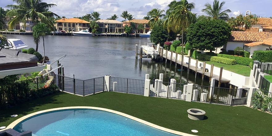 Intracoastal Waterway Custom Home - ForeverLawn Landscape